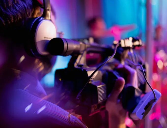 Multi-camera coverage on a festival stage
